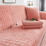 &Uuml;hev&auml;rviline libisemiskindel diivani kate Paks pehme pl&uuml;&uuml;s diivanipadja r&auml;tik elutoa m&ouml;&ouml;bli jaoks Decor Slipcovers diivanikatted 70x70cm 1pcs roosa