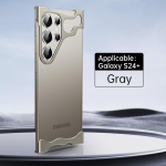 Luksuslik alumiiniumist metallist ebaregulaarne telefoni&uuml;mbris Samsung S24 S23 Ultra Plus klaasist l&auml;&auml;tse kaitsekilega kukkumisvastase kaitse&uuml;mbrisega Samsung S23 Ultra