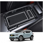 CDEFG armatuurlaua hoiualus Sobilik 2019 2020 2021 2022 2023 Volvo XC40 Sisekujundustarvikud ABS mustast materjalist k&auml;etoe sisestusabi