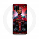 Coque Maniacase pour Samsung Galaxy A42 5g Lewis Hamilton Ferrari officiel