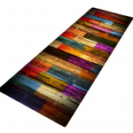 P&otilde;randamatt Ristk&uuml;likukujuline libisemiskindel flanellist geomeetrilise mustriga uksevaip lastetoale 40x60cm