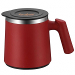 420 ml veetass P&otilde;letusvastane lekkekindel kaanega kohvi roostevabast terasest isoleerivad kuumatassid punane