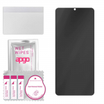 apgo Privacy Matte Hybrid protective glass compatible with Vivo Y3s India, flexible nano glass, great replacement for tempered glass, scratch-resistan