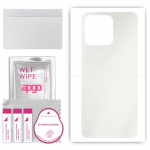 apgo MATTE Protective Skin Sticker for the back compatible with Tecno Spark 9, Wrap Film, Hydrogel Film, Flexible, Soft TPU with positioning layer eas