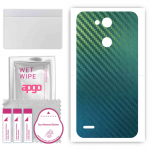 apgo Protective Skin Sticker for the back compatible with LG X power 3, Wrap Film, Foil, Vinyl - Pattern Carbon Chameleon CAKA1