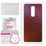 apgo skin sticker film foil vinyl for the BACK compatible with OnePlus 6, scratch-resistant, easy to install - Carbon Chameleon CAKA5