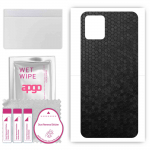 apgo Protective Skin Sticker for the back compatible with Vivo IQOO U5X, Wrap Film, Foil, Vinyl - Pattern Black Honeycomb