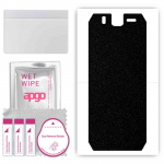 apgo Protective Skin Sticker for the back compatible with Ulefone Armor 3W, Wrap Film, Foil, Vinyl - Pattern Matte Black