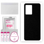 apgo Protective Skin Sticker for the back compatible with Realme Narzo 50 5G, Wrap Film, Foil, Vinyl - Pattern Matte Black