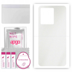 apgo Protective Skin Sticker for the back compatible with Vivo IQOO 10, Wrap Film, Foil, Vinyl - Pattern Matte Transparent