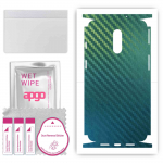 apgo Protective Skin Sticker for the back+sides compatible with OnePlus 7, Full Wrap Film, Foil, Vinyl - Pattern Carbon Chameleon CAKA1