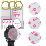 Garmin Vivomove HR-iga &uuml;hilduv 3x apgo Ultra-Clear Hybrid kaitseklaas, painduv nanoklaas, suurep&auml;rane asendus karastatud klaasile, kriimustuskindel