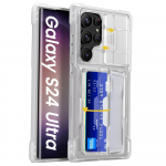 Rahakoti kaardipesa hoidja libistatavad telefoni&uuml;mbrised kaamerakaitse kattega Samsung Galaxy S24 Ultra &uuml;mbrisele 5G Armor p&otilde;rutuskindlad fundad For S24 Ultra