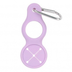 Veepudeli kandja rippuv pandlaga kulumiskindel kerge minisuuruses v&auml;listingimustes reisimiseks m&otilde;eldud silikoonist veepudelihoidja hall