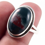 Looduslik verikivi Gemstone K&auml;sit&ouml;&ouml; 925 Sterling H&otilde;be Ehted S&otilde;rmus S.8 i9p26