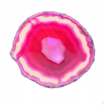 Slice Crystal Polished Coaster 80&ndash;100 mm / 3 4 tolli Green