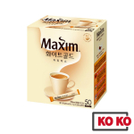 [Maxim] Valge kullast lahustuv kohvipulber 50 pulka / lahustuv kohv White Gold 50 stick beige