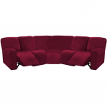 Talvine 5-kohaline L-kujuline Chaise Lounge diivani kate Velvet &uuml;hev&auml;rviline k&otilde;ikeh&otilde;lmav diivani kate Esimese klassi kate k&otilde;ikeh&otilde;lmav elastne Corner 1 piece set