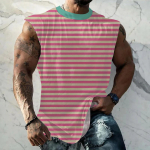 Meeste Suvine Surf Ranna Maika Vabaaja Hingav Varrukateta Top Lahtine Tr&uuml;kiga Maika L sinine