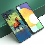 Running Horse telefoni&uuml;mbris Samsung Galaxy A04 A21 A30 A50 A52 S A13 A14 A22 A23 A32 A53 A73 5G A11 A12 A31 A33 A51 A70 A71 A72 jaoks Samsung A04 4G