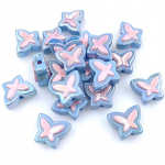 Kodused peotarbed UV-kattega 5 tk Loominguline helmestega materjal Kolmem&otilde;&otilde;tmeline liblikas lahtised helmed K&auml;ev&otilde;ru Kaelakee Ehted Aksessuaarid sinine