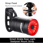 Veekindel LED jalgratta tagatuli nutika pidurdamise tuvastusega - 6 režiimi, USB