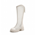 Naiste kingad 2024 Lukuga Naiste Saapad S&uuml;gis &Uuml;mara ninaga &Uuml;hev&auml;rvilised V&otilde;rkkangas Hingavad P&otilde;lvini Keskmise kontsaga Veekindlad Kingad Naistele 39 valkjas v&auml;rv