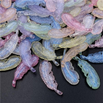 Kvaliteetsed Heledav&auml;rviliste Seeria Materjalid Helendavad 10tk Sulg Ripats DIY Tarvikud K&auml;sitsi valmistatud Kaelakee K&otilde;rvar&otilde;ngad Loovad Pooll&auml;bipaistvad Helmed mitmev&auml;rviline