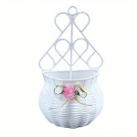 Ripplillekorv Aiapidu K&auml;sitsi valmistatud isetehtud vaas Seinale riputatav kunstrotangist kodukaunistusega potid Random Color