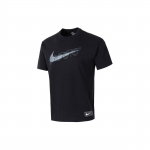 Nike Vabaaja Mugav Hingav L&uuml;hikeste Varrukatega T-s&auml;rk Meeste Topid Must FV8399-010 L