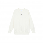 Nike &uuml;hev&auml;rviline &uuml;mmarguse kaelusega fliisist dressipluus naistele Sail-White DQ5734-133 M