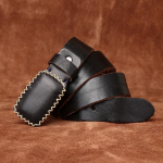 Meeste rihm, paksendatud rulapandlaga ehtsast karjanahast nahast sileda pinnaga pandla rihm, meeste 100cm