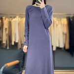 Naiste ka&scaron;miirkleit Qinghe ka&scaron;miir 70% vill 30% ka&scaron;miir naiste s&uuml;gistalvine ka&scaron;miirkleit pehme ja soe L tumehall v&auml;rv