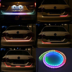 120 cm auto tagumised pagasiruumi tuled mitmev&auml;rvilised RGB tagakasti tuled, d&uuml;naamiline voolupiduri suunatule hoiatus