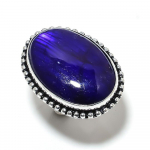 Blue Labradorite Gemstone Handmade 925 Sterling Silver Jewelry Ring Size 10 i7q13