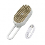 3-&uuml;hes lemmiklooma auruhari USB-laetav hooldushari isepuhastuv pihusti kassi kamm Lemmikloomade juuste eemaldaja massaažihari kohv