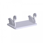 Seinale paigaldatav hoiurest Punch Tasuta kapikorraldaja Vannituba K&ouml;&ouml;k Tuba Elutoed valge