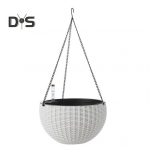 Isekastvad rippuvad istutusmasinad siseruumides, v&auml;litingimustes, paksendatud rippkorv-lillepott veetaseme indikaatoriga ripppott kaktuste &uuml;rtide jaoks L valge