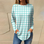 Naiste T-s&auml;rgid S&uuml;gises vabaaja pikkade varrukatega s&auml;rgid Vintage graafilise tr&uuml;kiga top Pullover L ts&uuml;aan