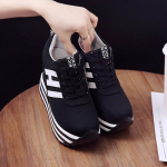 Naiste vulkaniseeritud jalatsid, talv, uus mood, &uuml;mmargused varbakinnitusega naiste vabaajajalatsid, platvorm, suured naiste spordijalatsid 35