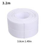 1 tk pitseeritud isekleepuv veekindel PVC-kleebis, isekleepuv veekindel teip, vannitoa- ja du&scaron;iruumi tihenduslint k&ouml;&ouml;gi, du&scaron;i, kraanikausi jaoks 3.8cm&3.2M