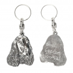 English Cocker Spaniel I - Silver-plated pendant with a dog in a decorative box, handbag decoration, backpack pendant by Art-Dog brand