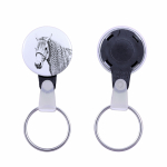 Azteca Horse - unique keychain with a horse picture, handmade product, light and handy pendant from Art-Dog brand