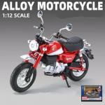 1/12 Honda Monkey 125 Sulamist V&otilde;idus&otilde;idu Maastikuratas Mudel Metallist T&auml;navaratta Mudel Heli Valgus Laste M&auml;nguasjad Kingitused punane