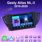 2 DIN Android Carplay autoraadio Geely Atlas NL-3 2016-2020 jaoks Multimeediam&auml;ngija Peaseade Stereo GPS Navigatsioon BT WIFI 2+32GB 2+32GB