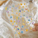 5D reljeefne armas multikas kosmosekass, asterismi disain k&uuml;&uuml;nekleebised kleebised isekleepuvad tarvikud naistele ja t&uuml;drukutele punane