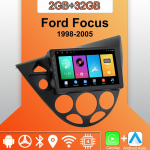 Android Carplay autoraadio Ford Focus 1998-2005 jaoks Multimeediam&auml;ngija Peaseade Stereo GPS-navigatsioon BT WIFI 2+32GB 2+32GB