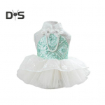 Koer Blingbling Printsessi Kleit Kutsika Pitsiline Kook Kamisole Seelik Armas lemmikloomade kleit-kost&uuml;&uuml;m Tutu kleit Halloweeni j&otilde;ulus&uuml;nnip&auml;evapidudeks S roheline