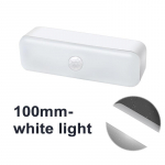 3 W LED PIR liikumisanduri valgus juhtmevaba USB Laetav magnetiline LED &ouml;&ouml;valgusti trepikoja jaoks, koridori garderoob, beebihooldus, magamistoa valgus 100mm-white light