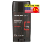 Every Man Jack Deodorant Alumiiniumivaba Seedripuu L&otilde;hnaga, 2 t&uuml;kki, 88g black